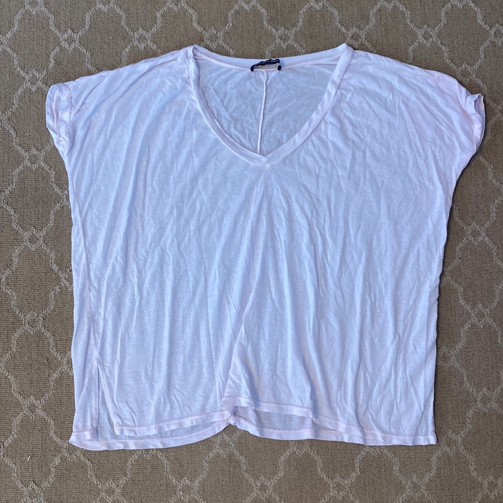 BRANDY MELVILLE BOXY PINK SHIRT